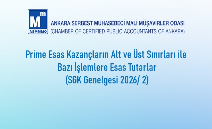 Prime Esas Kazançların Alt ve Üst Sınırları ile Bazı İşlemlere Esas Tutarlar