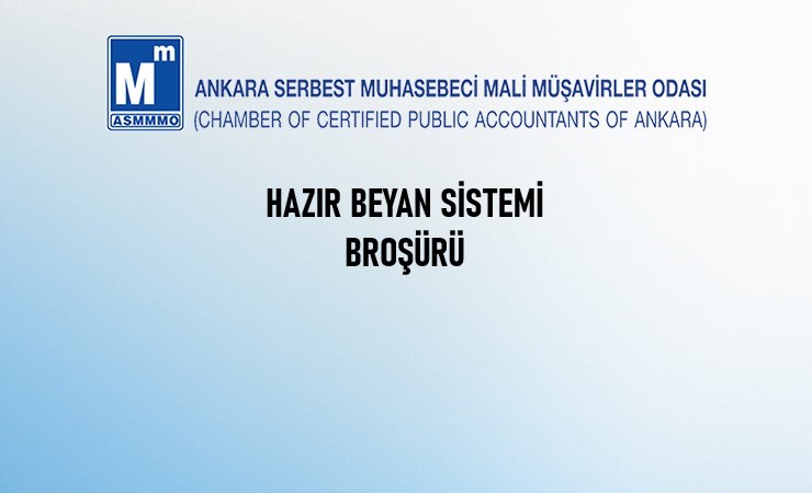 Hazır Beyan Sistemi Broşürü