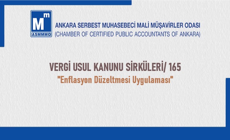 Vergi Usul Kanunu Sirküleri /165 (Enflasyon Düzeltmesi Uygulaması)