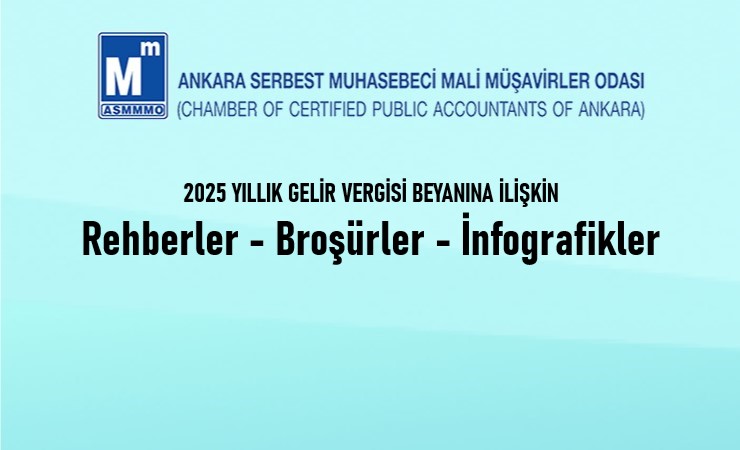 2025 Yıllık Gelir Vergisi Beyanına İlişkin Rehberler, Broşürler ve İnfografikler