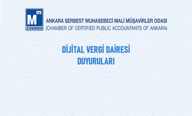 Dijital Vergi Dairesi Duyuruları