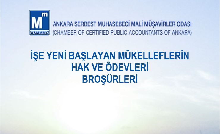 İşe Yeni Başlayan Mükelleflerin Hak ve Ödevleri Broşürleri