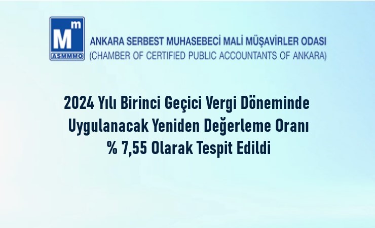 2024 Yılı Birinci Geçici Vergi Döneminde Uygulanacak YDO