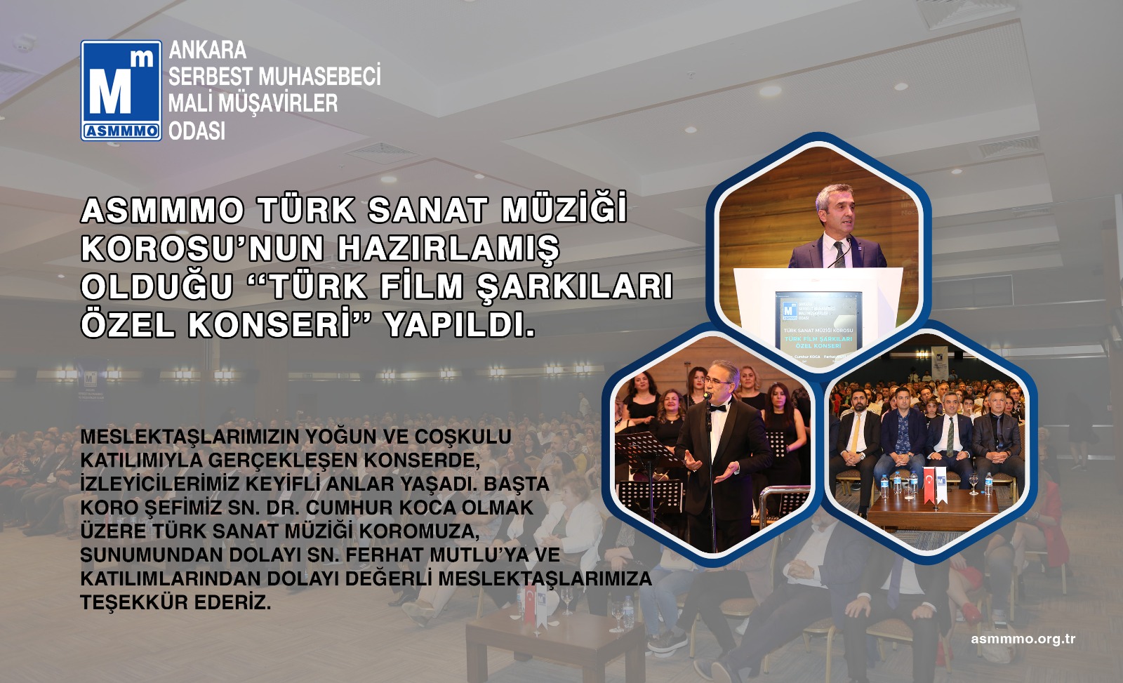 ASMMMO Türk Sanat Müziği Korosu Konserimiz Yapıldı.