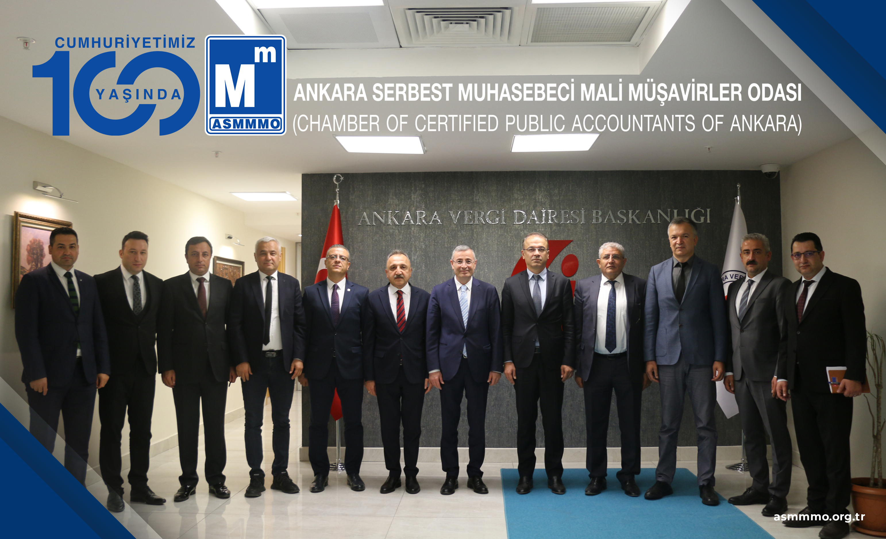 Ankara Vergi Dairesi Başkanı Sayın Yüksel DUMAN'ı Makamında Ziyaret Ettik.