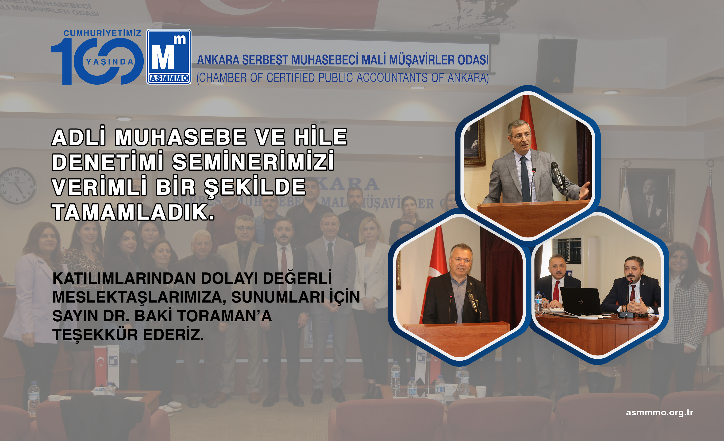 Adli Muhasebe ve Hile Denetimi Seminerimizi Verimli Bir Şekilde Tamamladık.