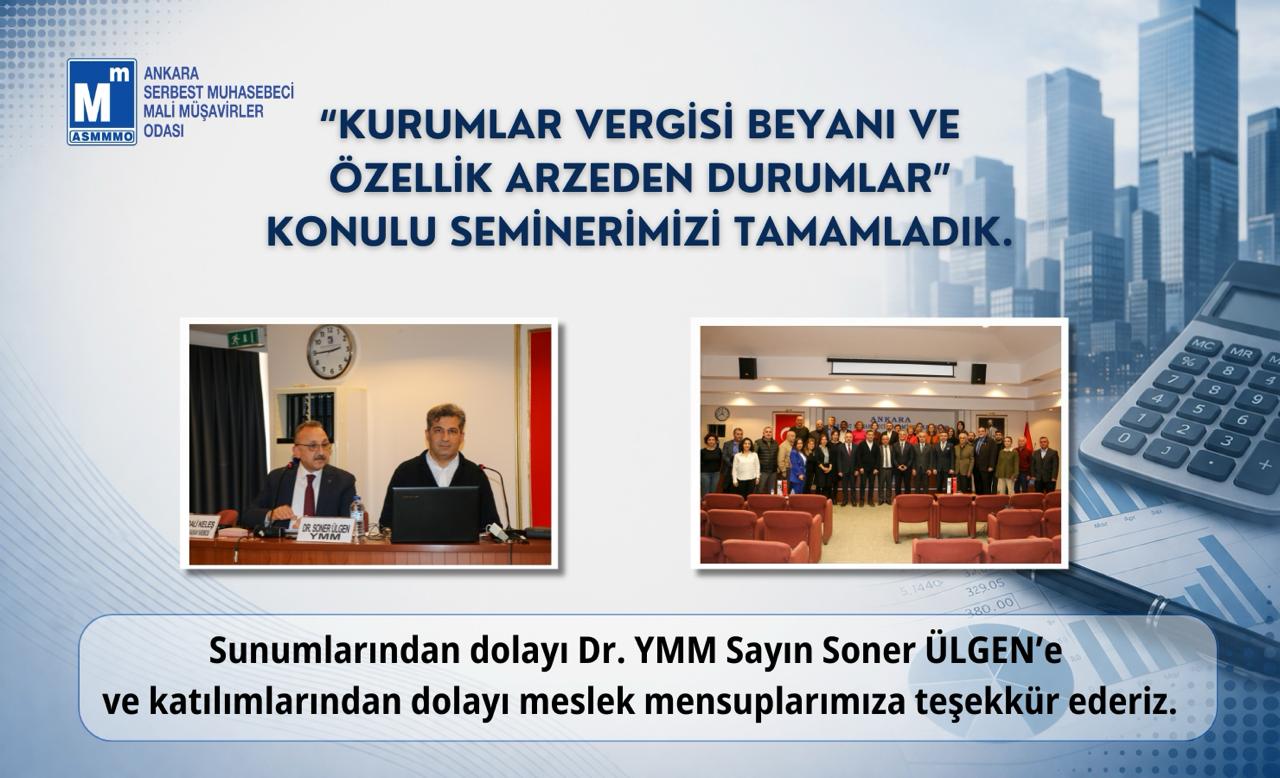 Seminerimiz Tamamlandı.