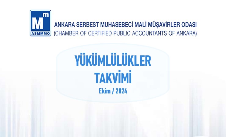 Yükümlülükler Takvimi – Ekim / 2024