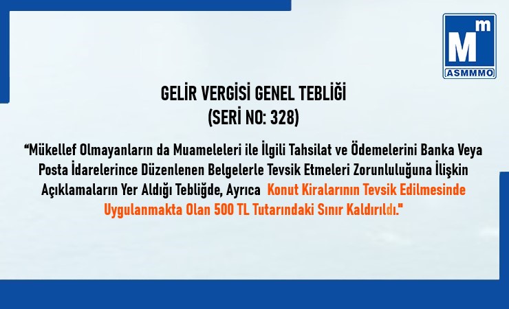 Konut Kiralarının Tevsik Edilmesinde Uygulanmakta Olan 500 TL Sınırı Kaldırıldı