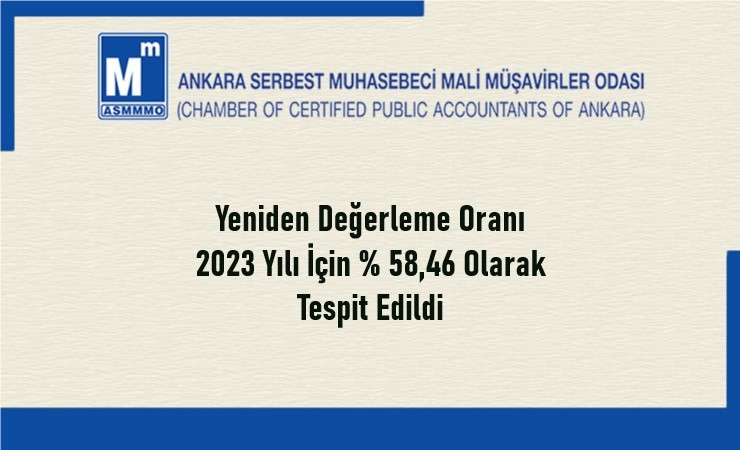 2023 Yılı İçin Yeniden Değerleme Oranı