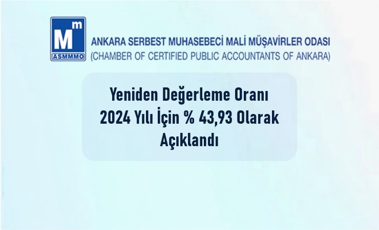 2024 Yılı Yeniden Değerleme Oranı