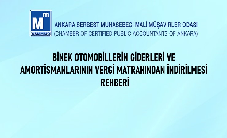 Binek Otomobillerin Giderleri ve Amortismanlarının Vergi Matrahından İndirilmesi