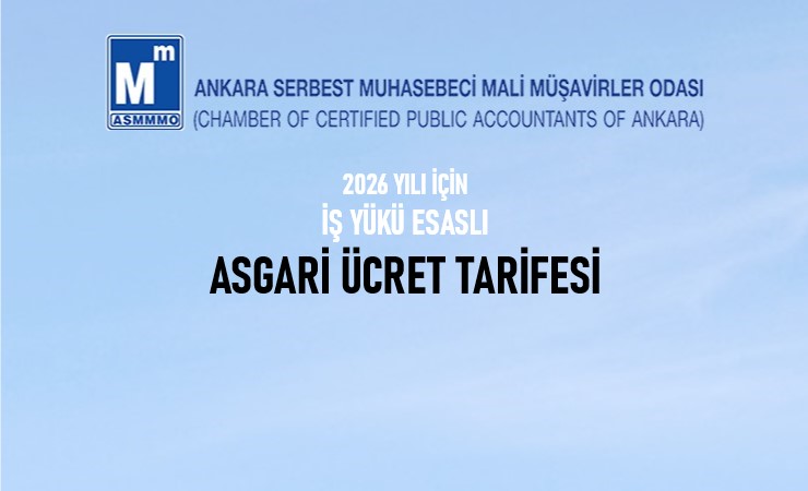 2026 Yılı İçin İş Yükü Esaslı Asgari Ücret Tarifesi