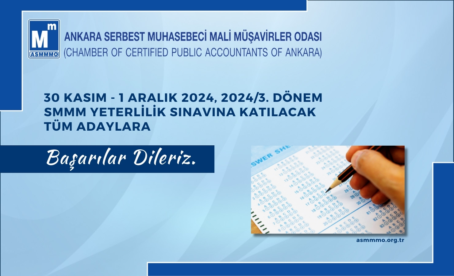 Tüm Adaylara Başarılar Dileriz.