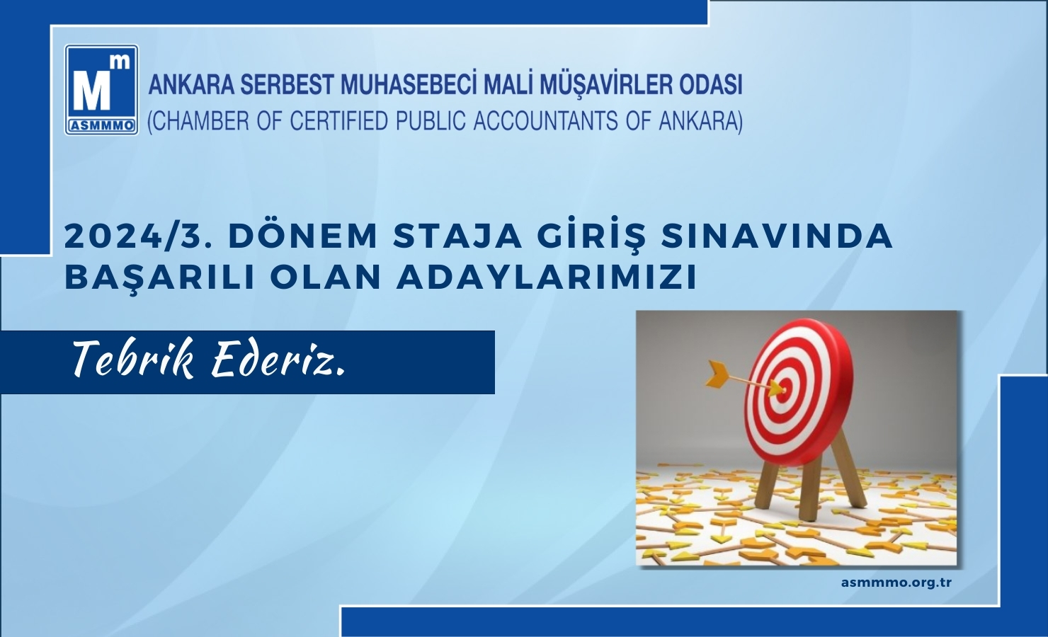 Tebrik Ederiz.