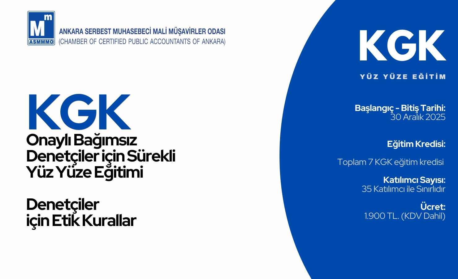 Kurs Programı ve Başvuru için Tıklayın.