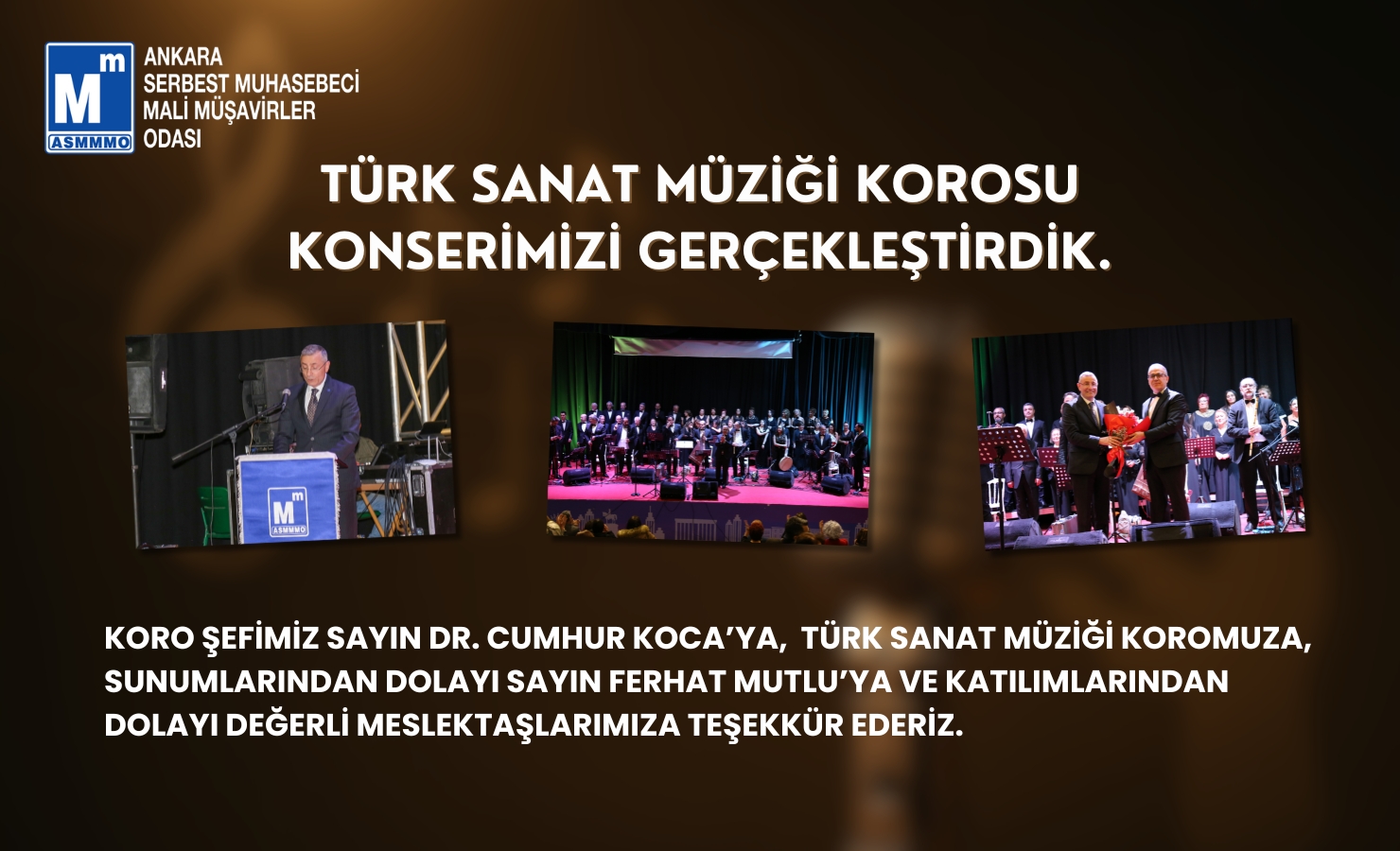 TSM Korosu Konserimizi Gerçekleştirdik