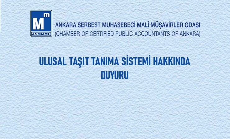 Ulusal Taşıt Tanıma Sistemi Hakkında Duyuru