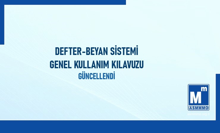 Defter-Beyan Sistemi Genel Kullanım Kılavuzu