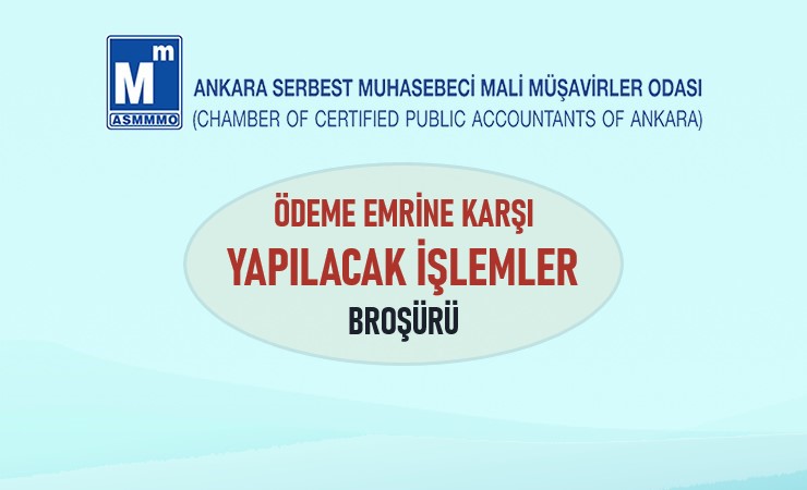 Ödeme Emrine Karşı Yapılacak İşlemler Broşürü