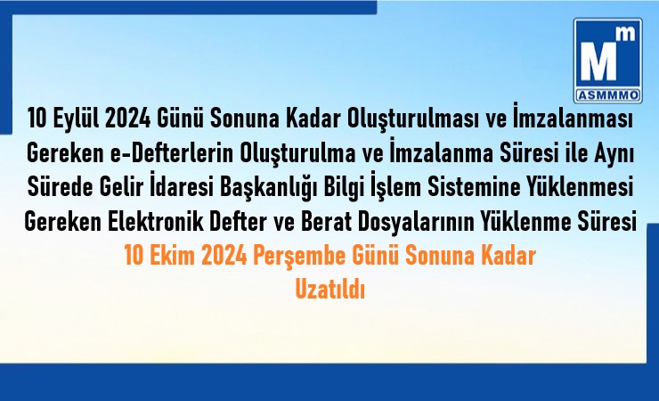 e-Defter ve Berat Dosyalarının Yüklenme Süresi