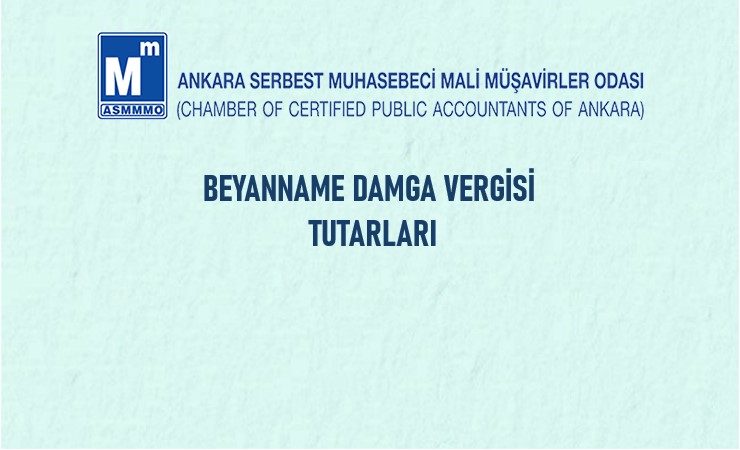 Beyanname Damga Vergisi Tutarları