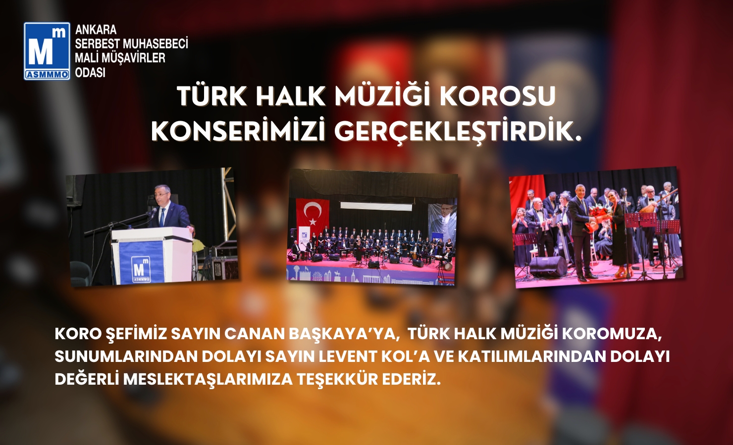Türk Halk Müziği Korosu Konserimizi Gerçekleştirdik