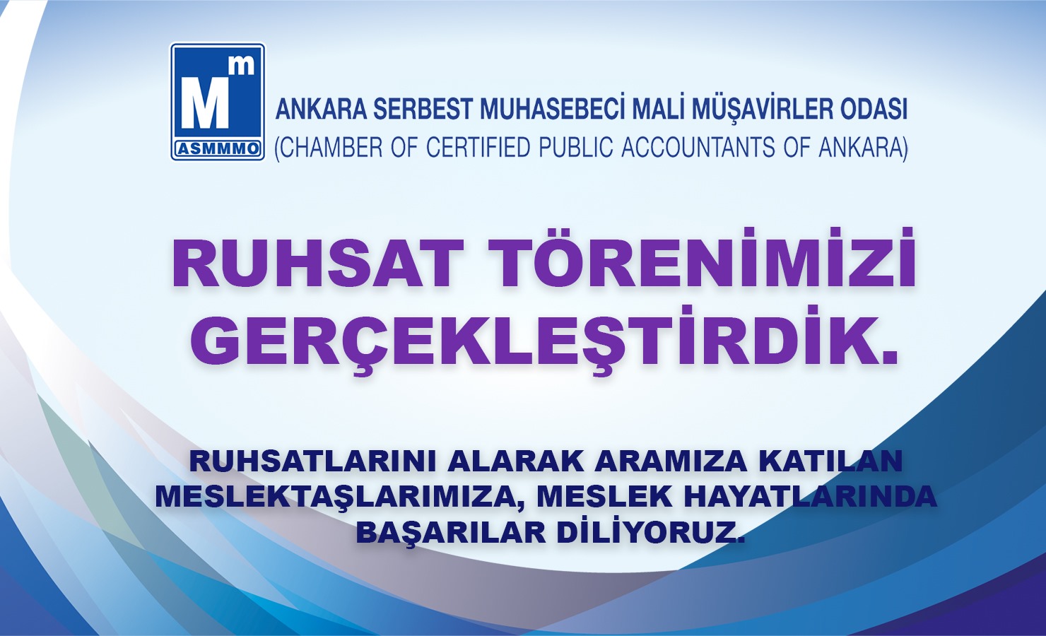 Ruhsat Törenimizi Gerçekleştirdik