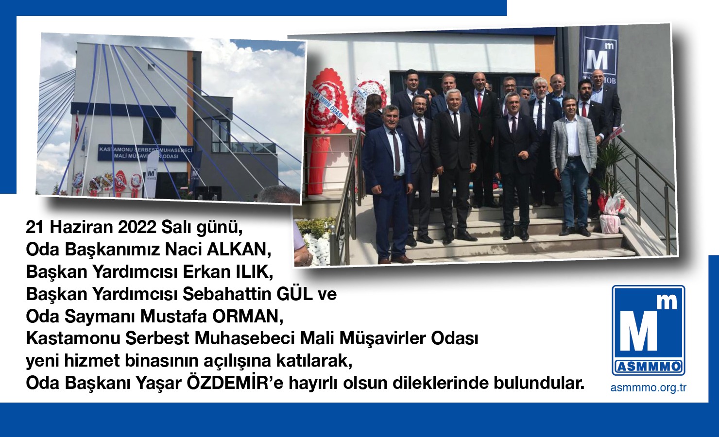 Kastamonu SMMM Odası Yeni Hizmet Binası Açılışı