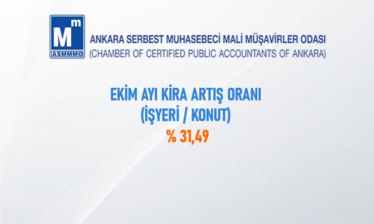 Ekim Ayı İşyeri / Konut Kiralarında Artış Oranı