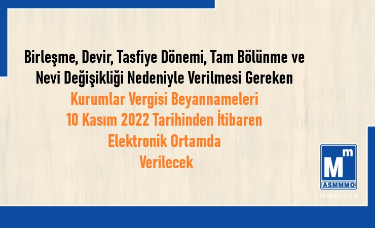 Kurumlar Vergisi Beyannameleri