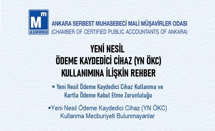 Yeni Nesil Ödeme Kaydedici Cihaz (YN ÖKC) Kullanımına İlişkin Rehber