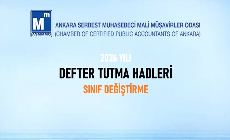 2026 Yılı Defter Tutma Hadleri - Sınıf Değiştirme