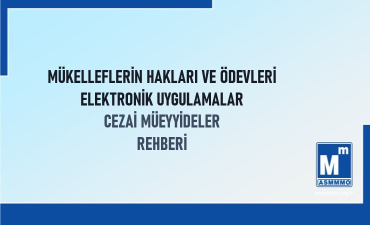 Mükelleflerin Hakları ve Ödevleri ile Elektronik Uygulamalar ve Cezai Müeyyideler Rehberi