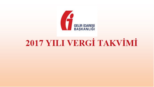2017 Vergi Takvimi