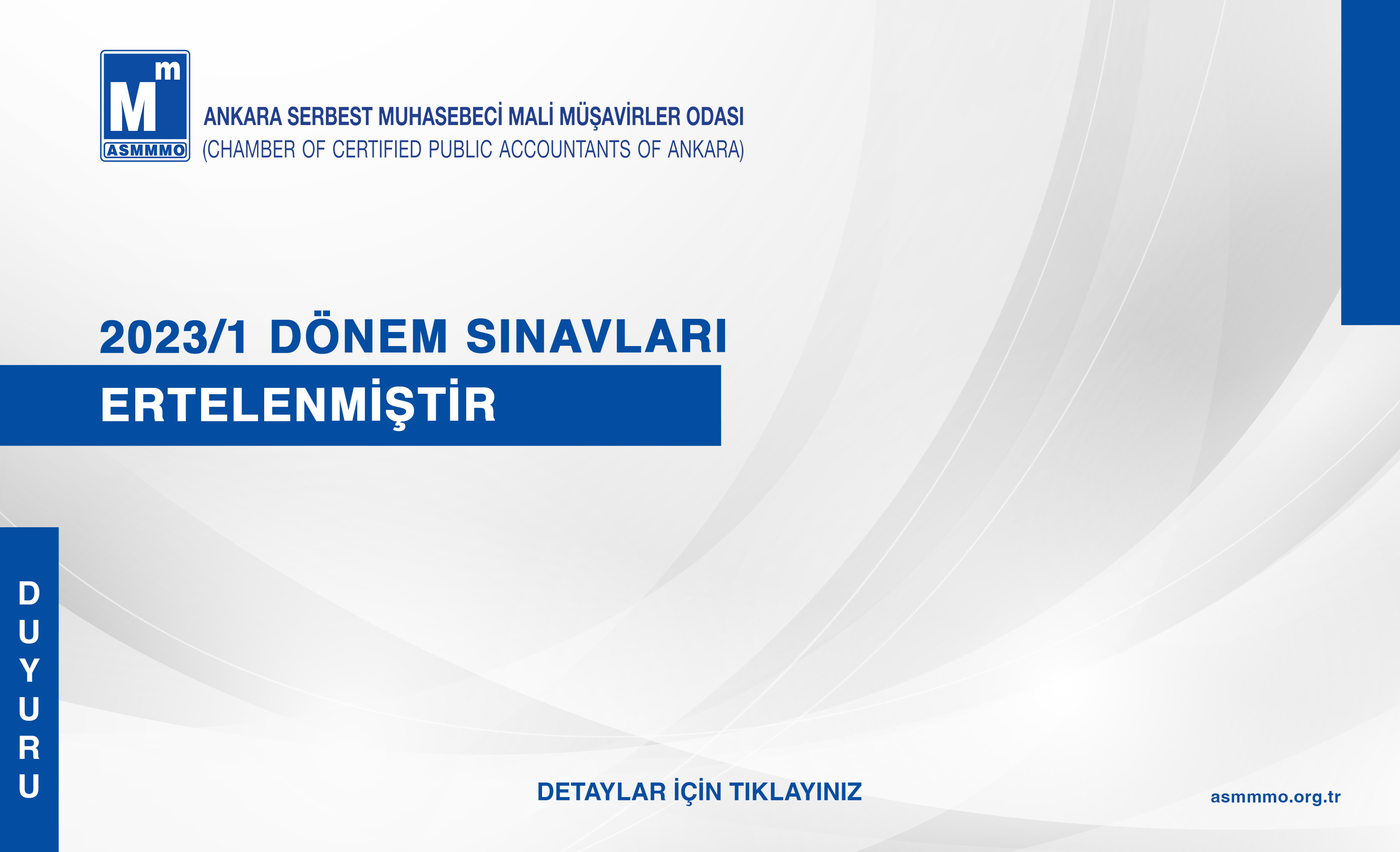 2023/1 Dönem Sınavları Ertelenmiştir