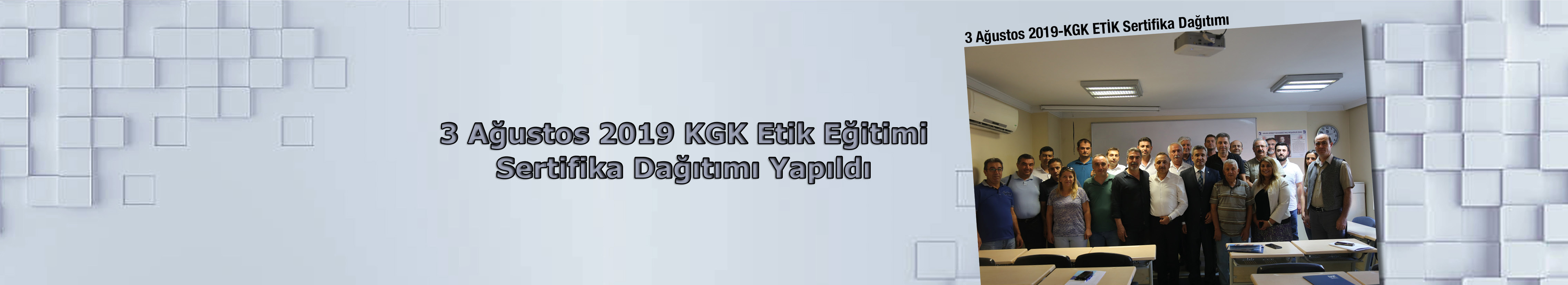 Eğitim Sertifika Dağıtımı
