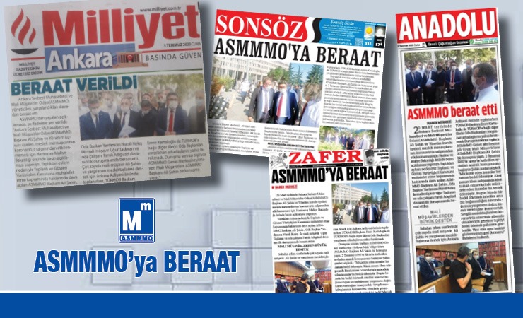 Basın-ASMMMO'ya Beraat