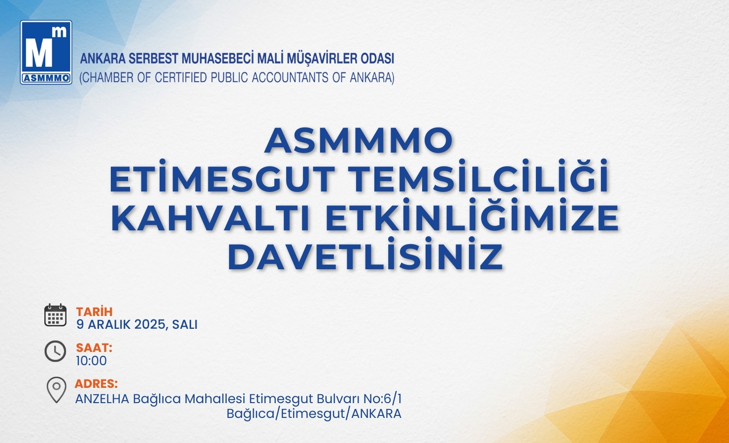 KAHVALTI ETKİNLİĞİMİZE DAVETLİSİNİZ