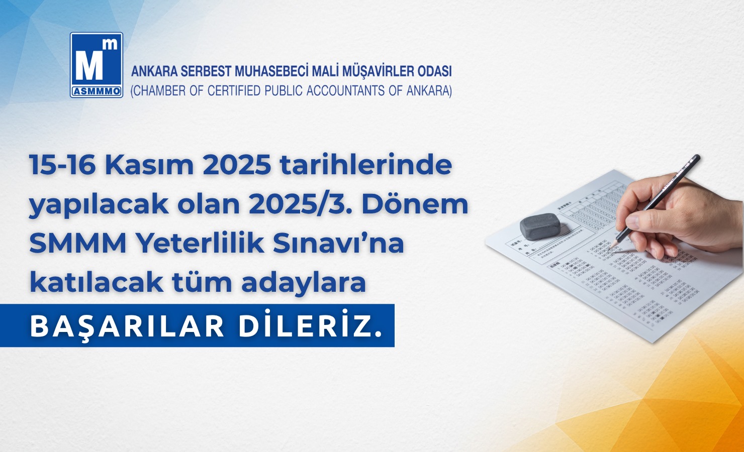 BAŞARILAR DİLERİZ