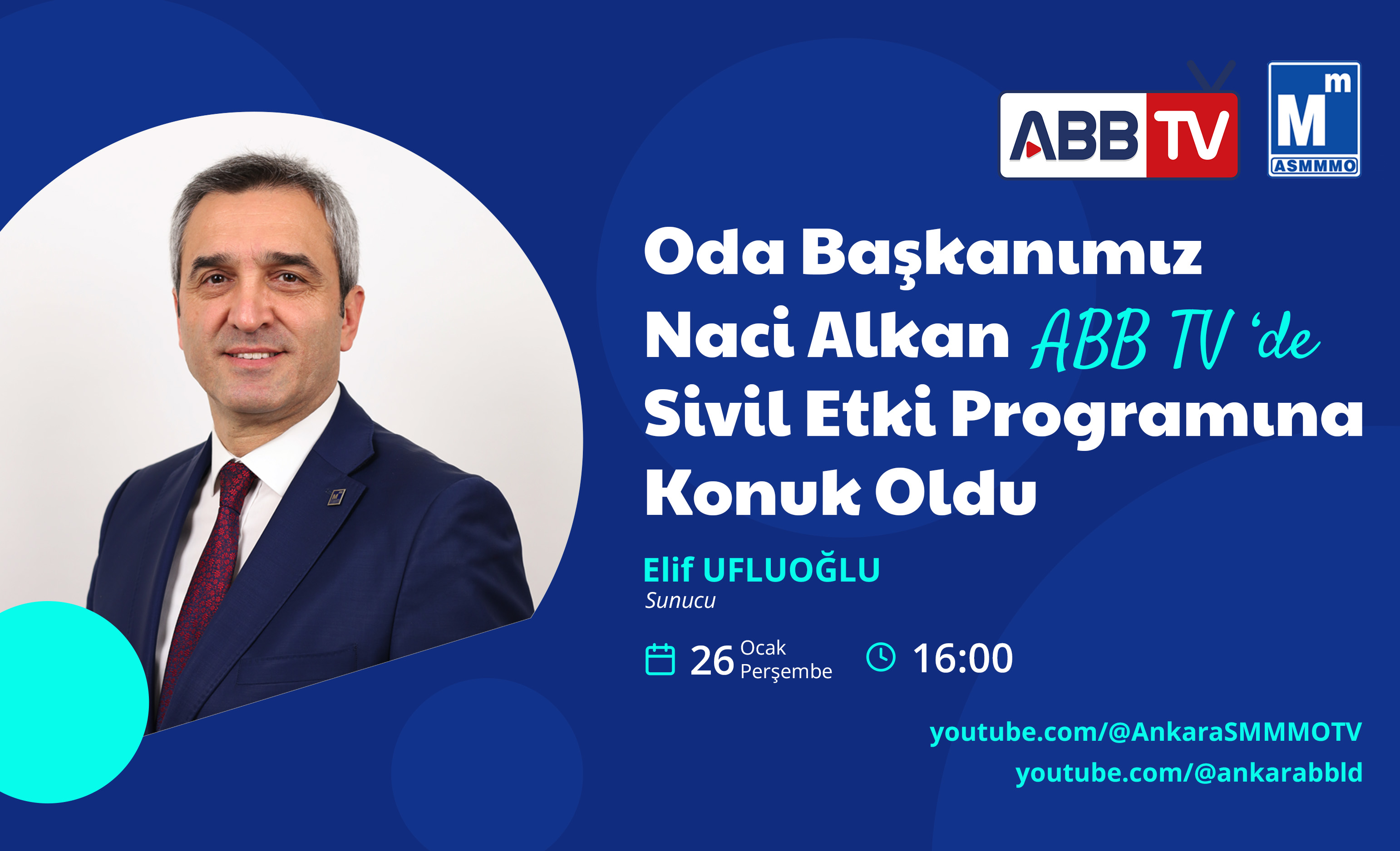 Oda Başkanımız Naci ALKAN ABB TV'de Sivil Etki Programına Konuk Oldu