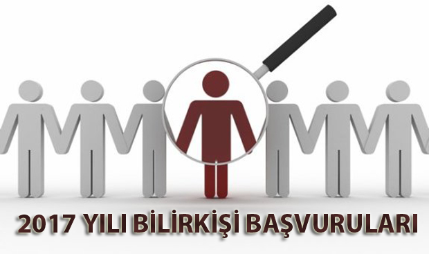 2017 YILI BİLİRKİŞİ BAŞVURULARI