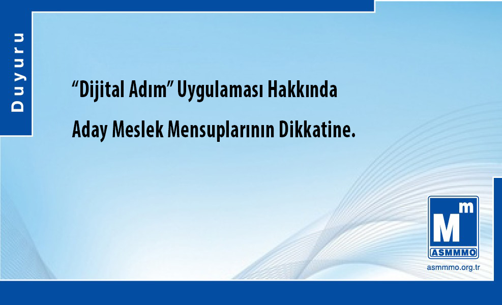 "Dijital Adım" Uygulaması Hk.