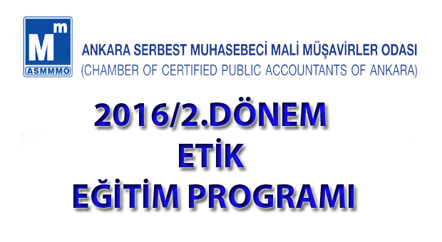 2016/2.DÖNEM ETİK EĞİTİM PROGRAMI