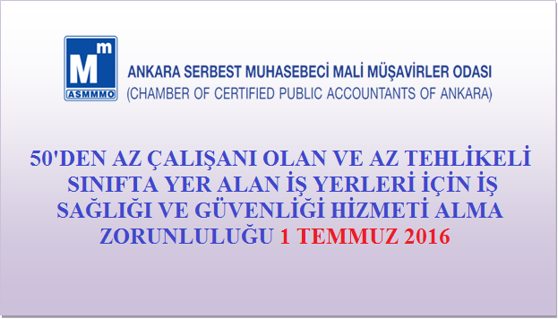 50’DEN AZ ÇALIŞANI OLAN VE AZ TEHLİKELİ SINIFTA YER ALAN İŞYERLERİ İÇİN İŞ SAĞLIĞI VE GÜVENLİĞİ HİZMETİ ALMA ZORUNLULUĞU