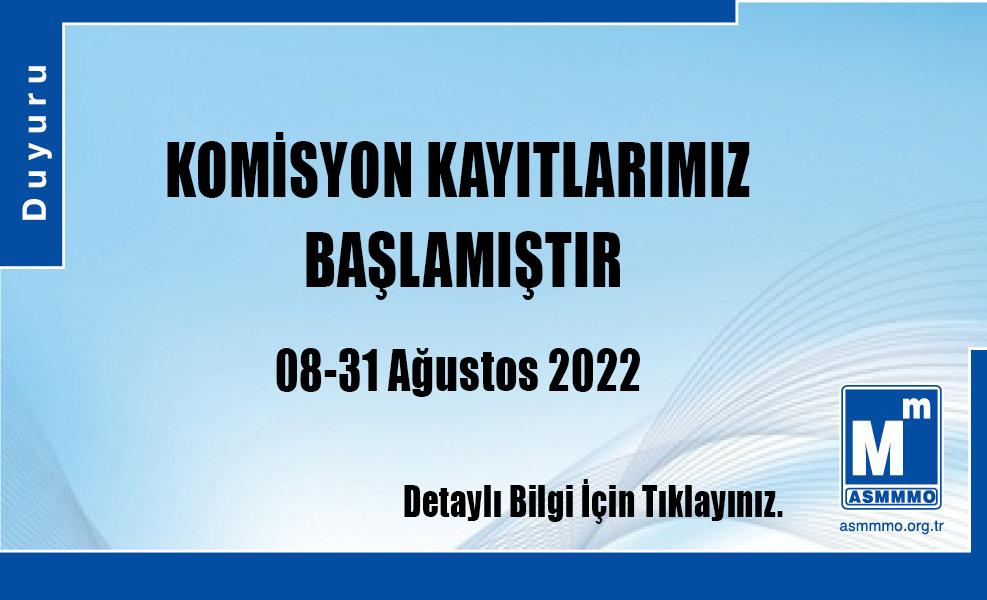Komisyon Kayıtlarımız Başlamıştır.