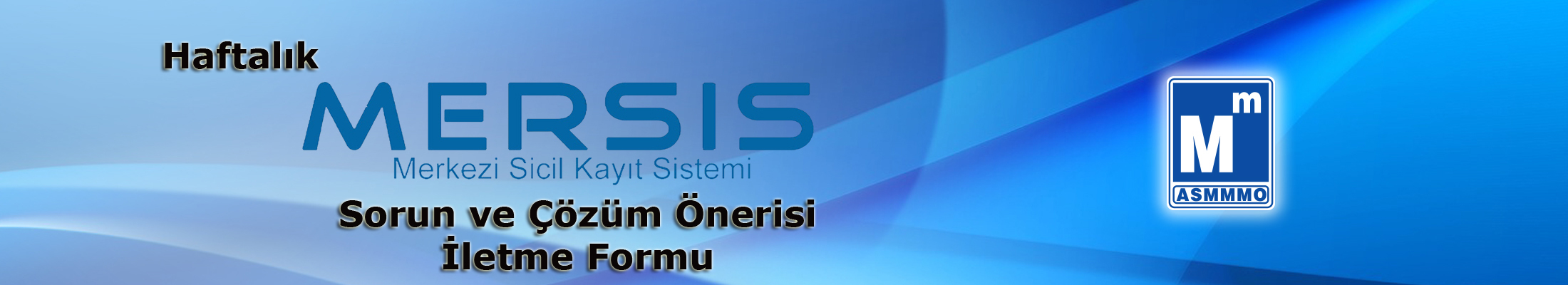 MERSİS Haftalık Sorun Ve Çözüm Öneri Formu