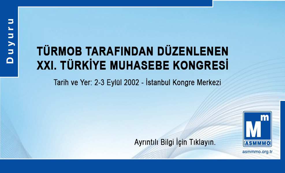 XXI. TÜRKİYE MUHASEBE KONGRESİ