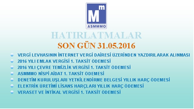 HATIRLATMALAR - SON GÜN