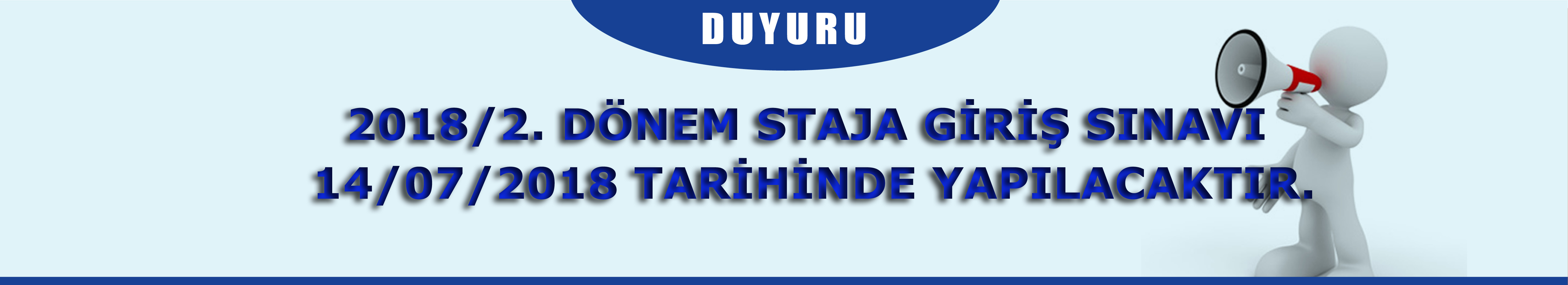 Staja Giriş Sınavı